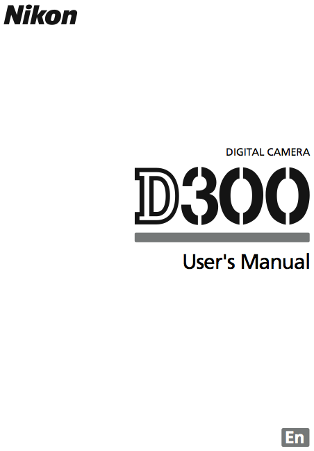 Nikon d300 user manual